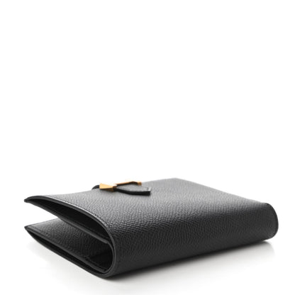 Hermes Epsom Bearn Compact Wallet Black 4 of 10