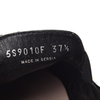 Miu Miu Nappa Metal Cap Toe Slip On Sneakers 37.5 Nero Black 10 of 14