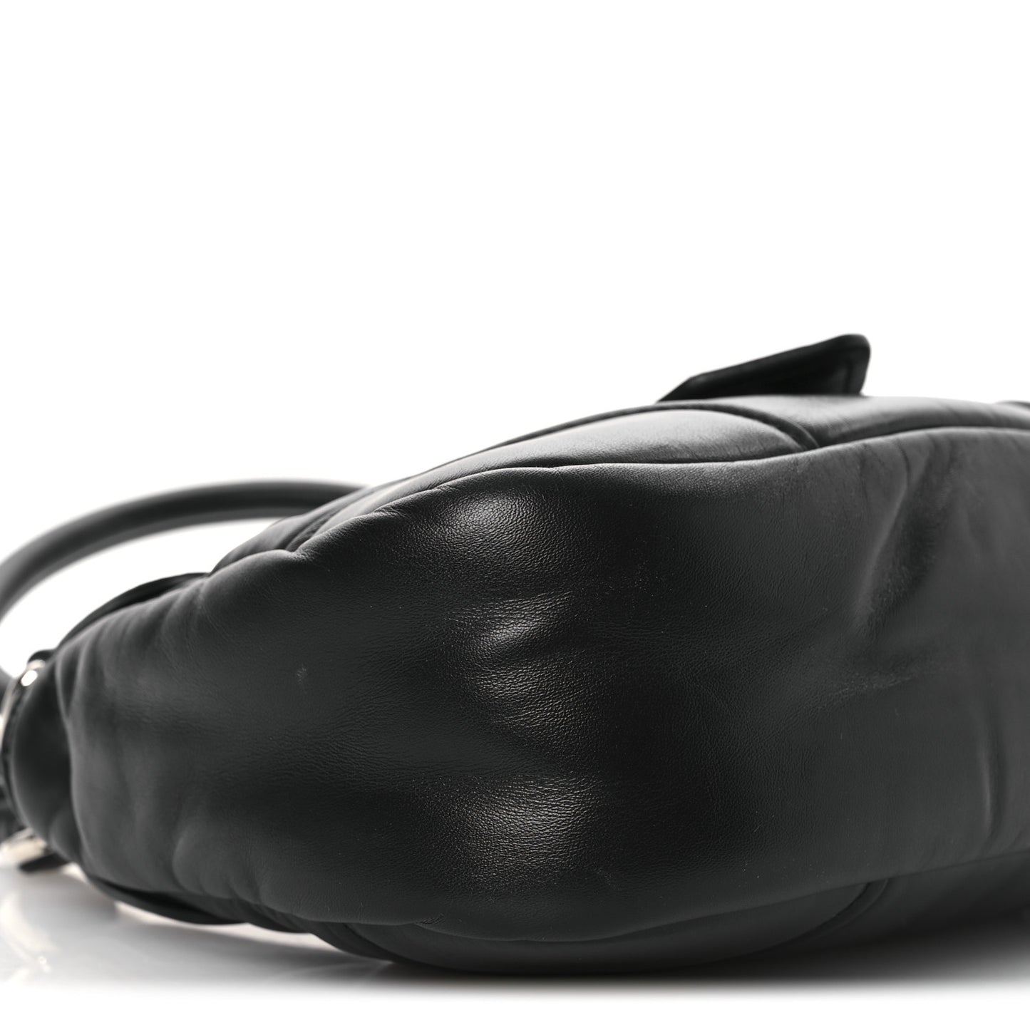Nappa Soft Padded Re-Edition 2002 Moon Bag Black