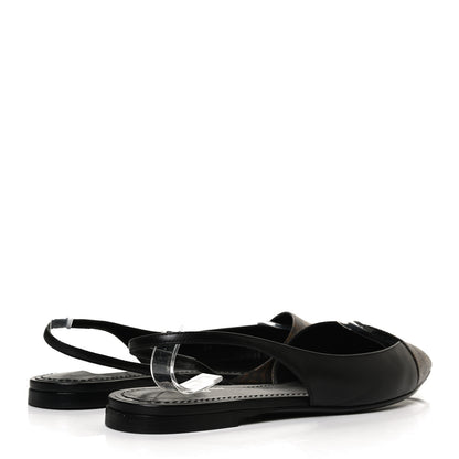 Louis Vuitton Patent Monogram Cherie Slingback Ballerina Flats 37.5 4 of 11