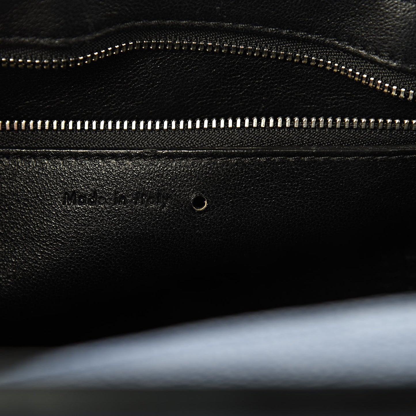 Drummed Calfskin Small Edge Shoulder Bag Indigo