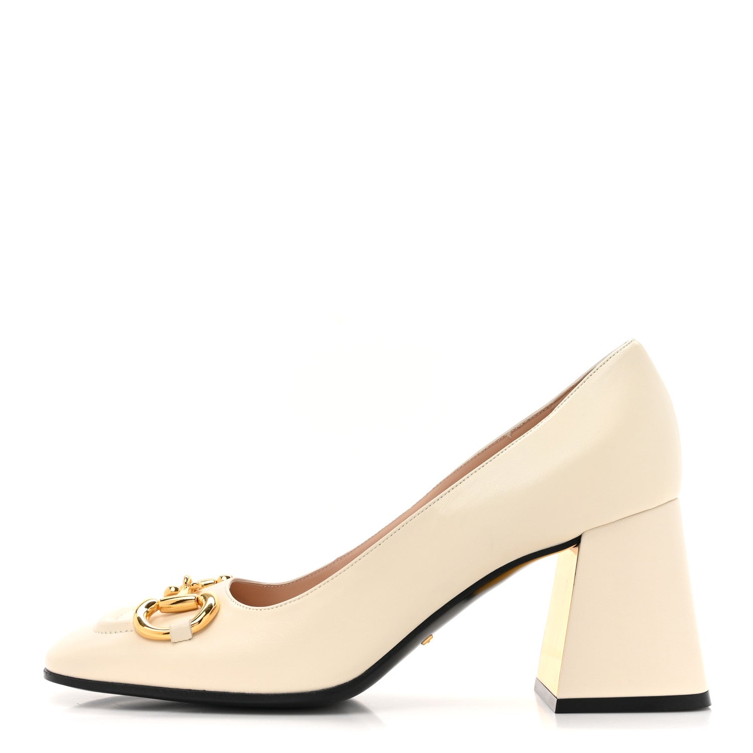 Gucci Malaga Kid Horsebit 75mm Pumps 40 Mystic White 1 of 10