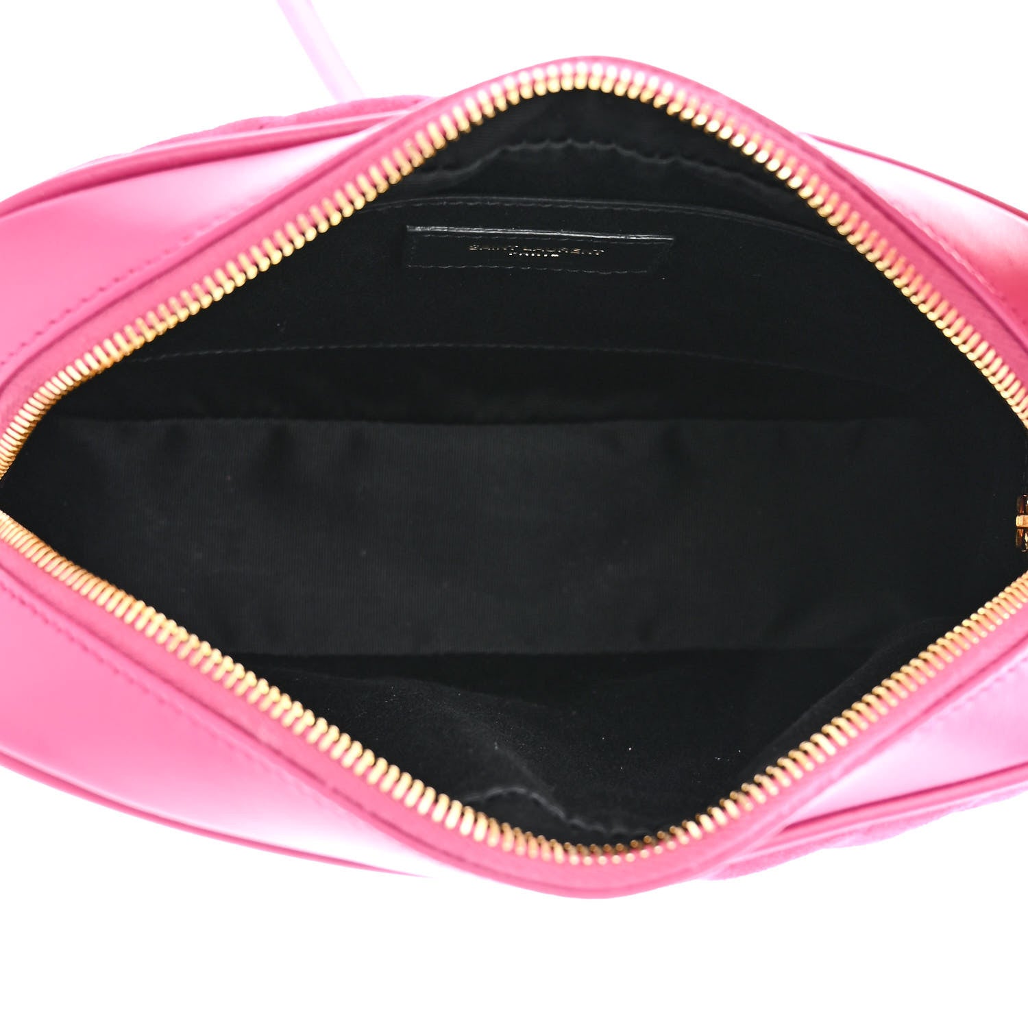 Saint Laurent Suede Matelasse Monogram Lou Camera Bag Rose 5 of 13
