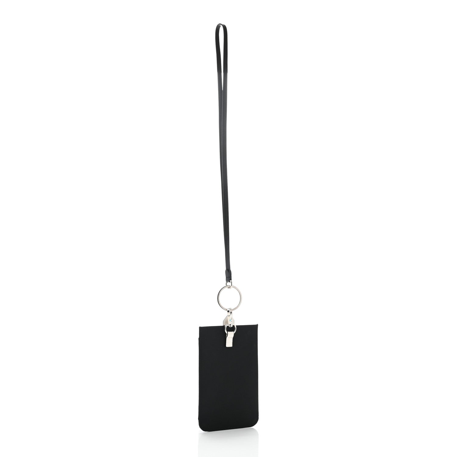 Givenchy Canvas Logo Neck Strap Card Holder Black White 2 of 12