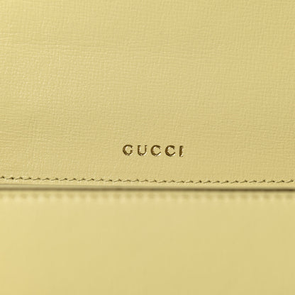 Gucci Textured Calfskin Medium Torchon GG Ring Shoulder Bag Butter 9 of 12