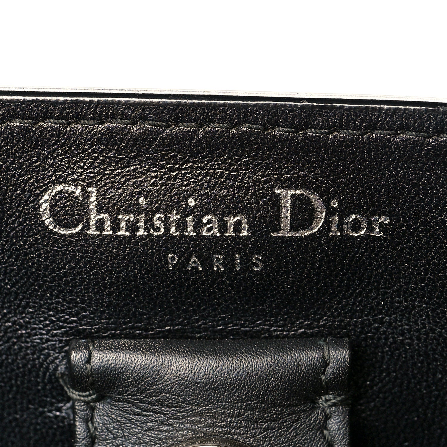 Christian Dior Smooth Calfskin Tri-Color Diorissimo Pocket Tote Black Blue Red 6 of 11