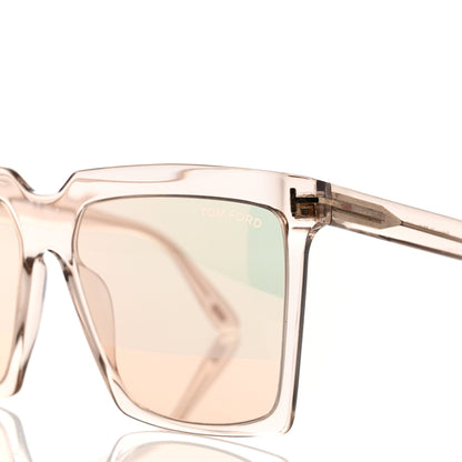 Tom Ford Acetate Polarized Sabrina Cat Eye Sunglasses TF764 Beige 7 of 8