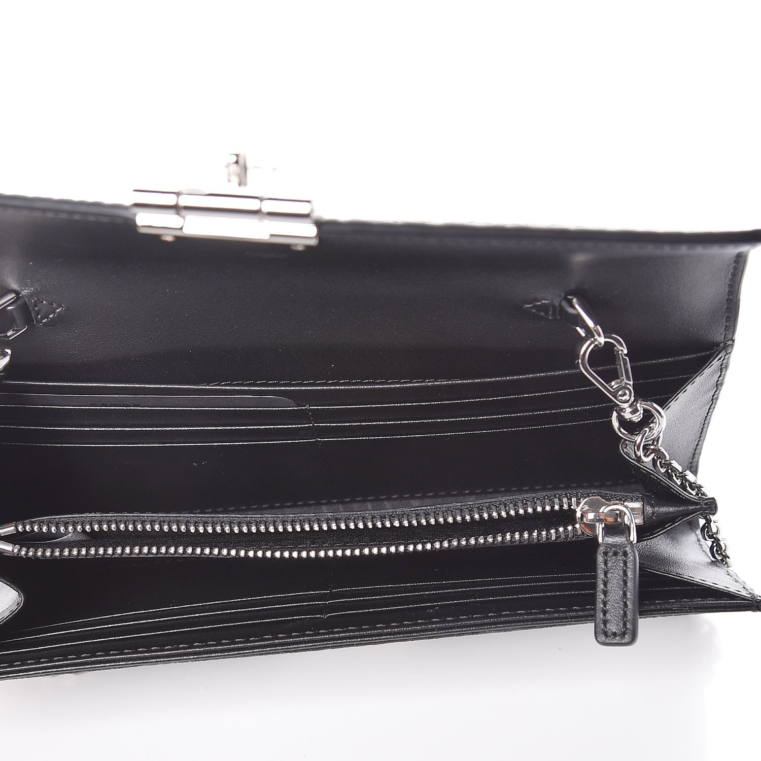 MCM Visetos Large Patricia Wallet On Chain Black 6 of 8
