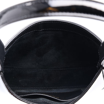 Saint Laurent Patent Calfskin Le 5 A 7 Mini Hobo Black 5 of 10