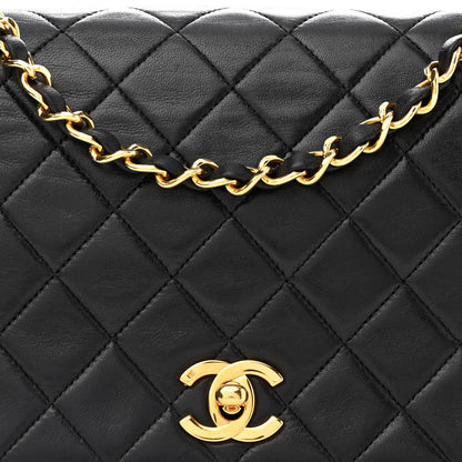 Chanel Lambskin Quilted Small Single Flap Black 8 of 14