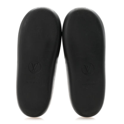 Louis Vuitton Metallic Calfskin Monogram Logo Sunbath Slide Sandals 40 6 of 9
