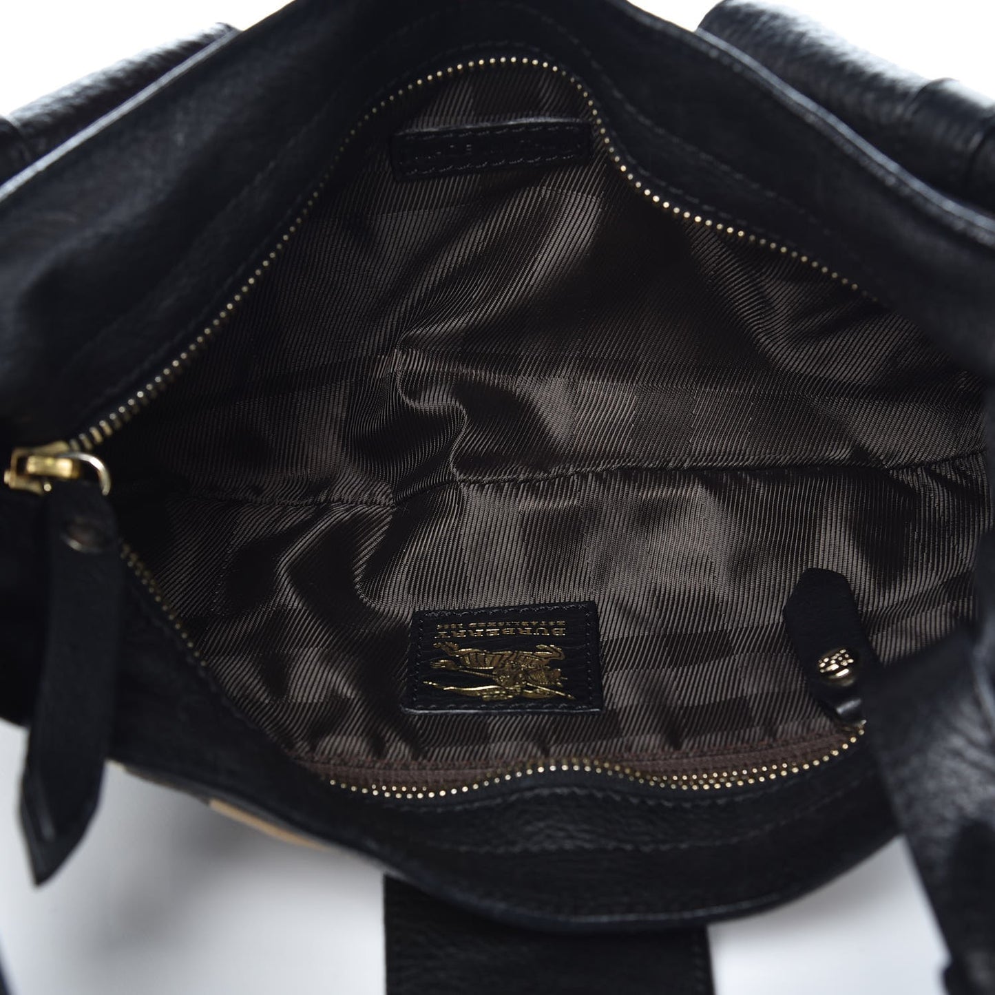 House Check Quilted Shoulder Bag Black