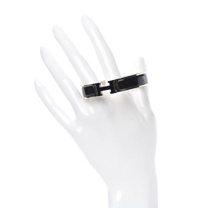 Hermes Enamel Narrow Clic Clac H Bracelet PM Black 2 of 5