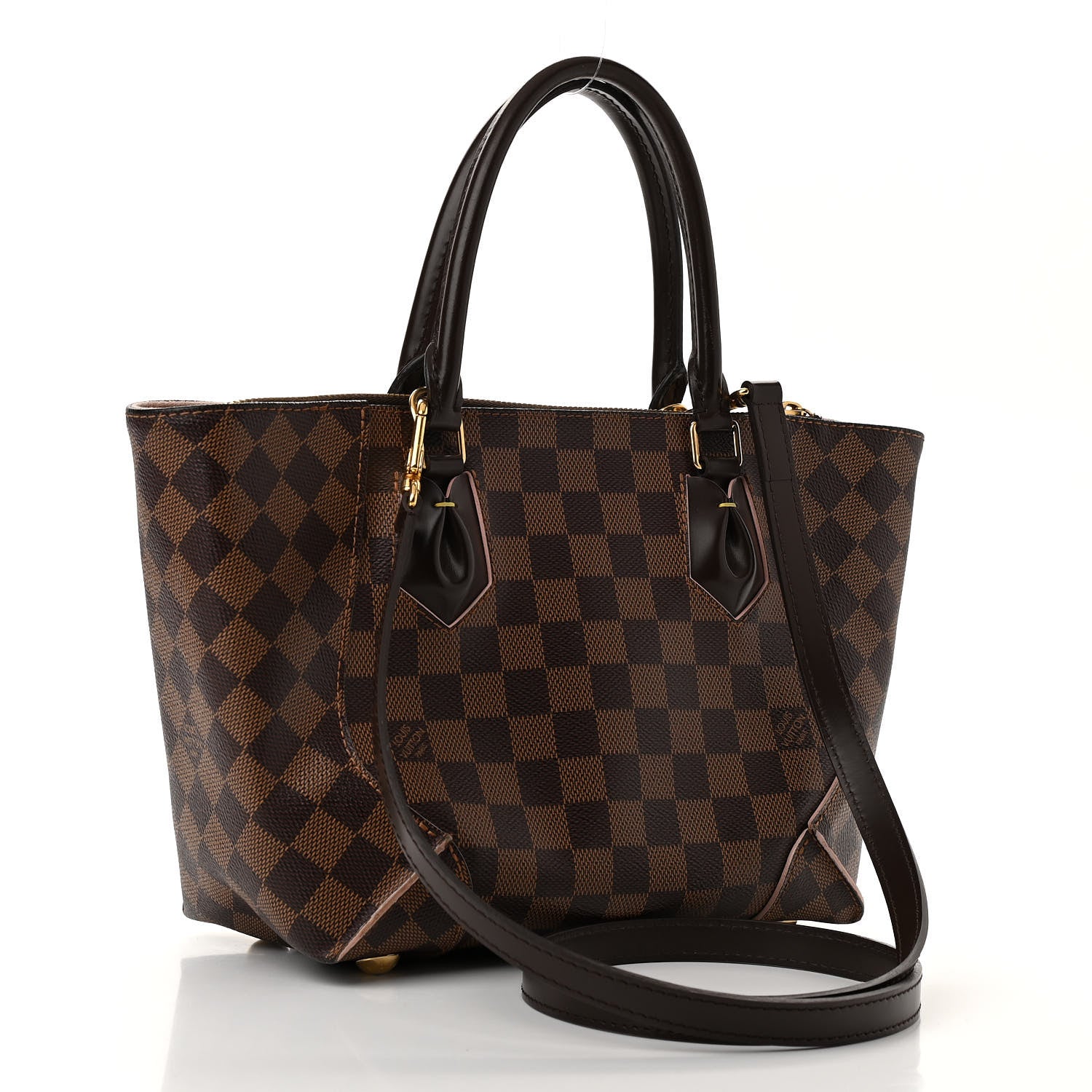 Louis Vuitton Damier Ebene Caissa Tote PM Rose Ballerine 3 of 11
