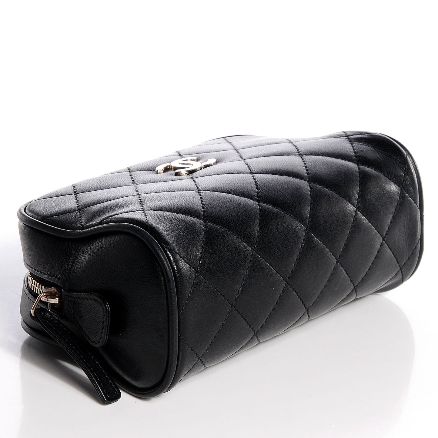 Lambskin Cosmetic Case Black