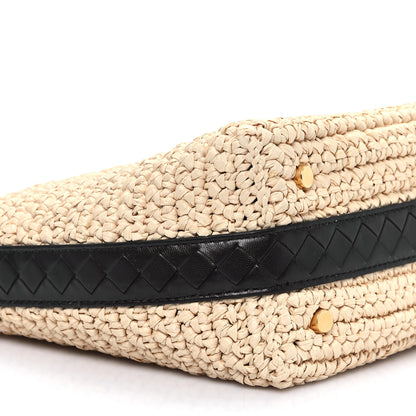 Bottega Veneta Raffia Woven Nappa Intrecciato Mini Wallace Natural Fondant 9 of 10