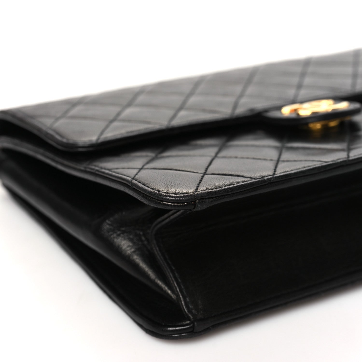 Chanel Lambskin Quilted Small Single Flap Black 9 of 10