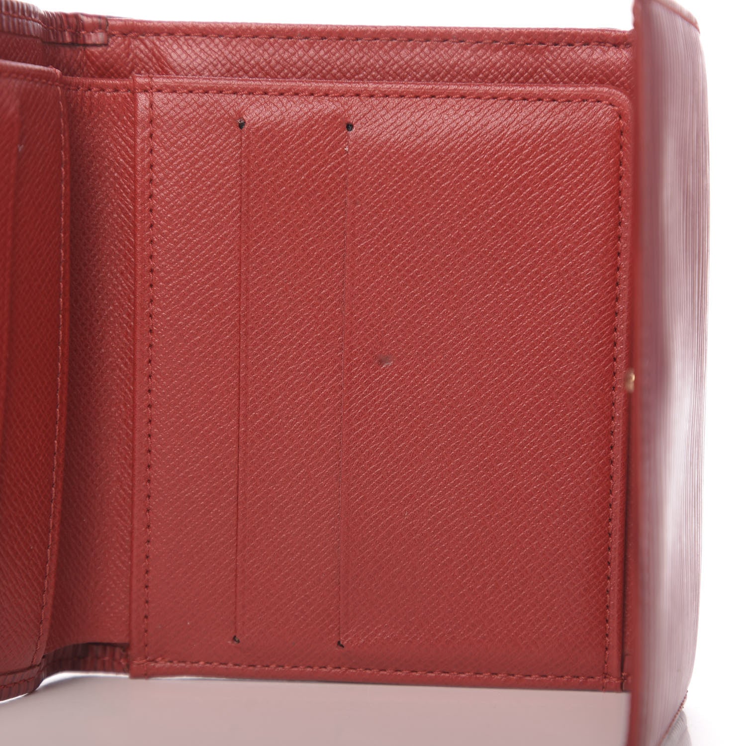 Louis Vuitton Epi Elise Wallet Castillan Red 7 of 8