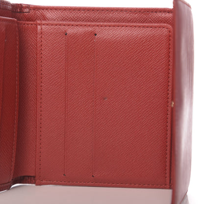 Louis Vuitton Epi Elise Wallet Castillan Red 7 of 8