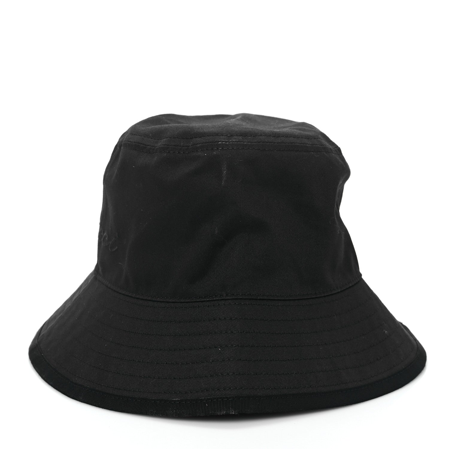 Gucci Cotton Logo Cabris Bucket Hat M Black 4 of 9