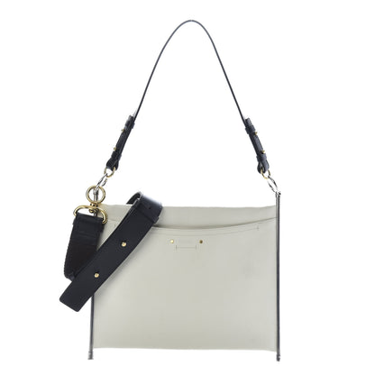 Chloe Smooth Calfskin Medium Roy Clutch Natural White 1 of 10