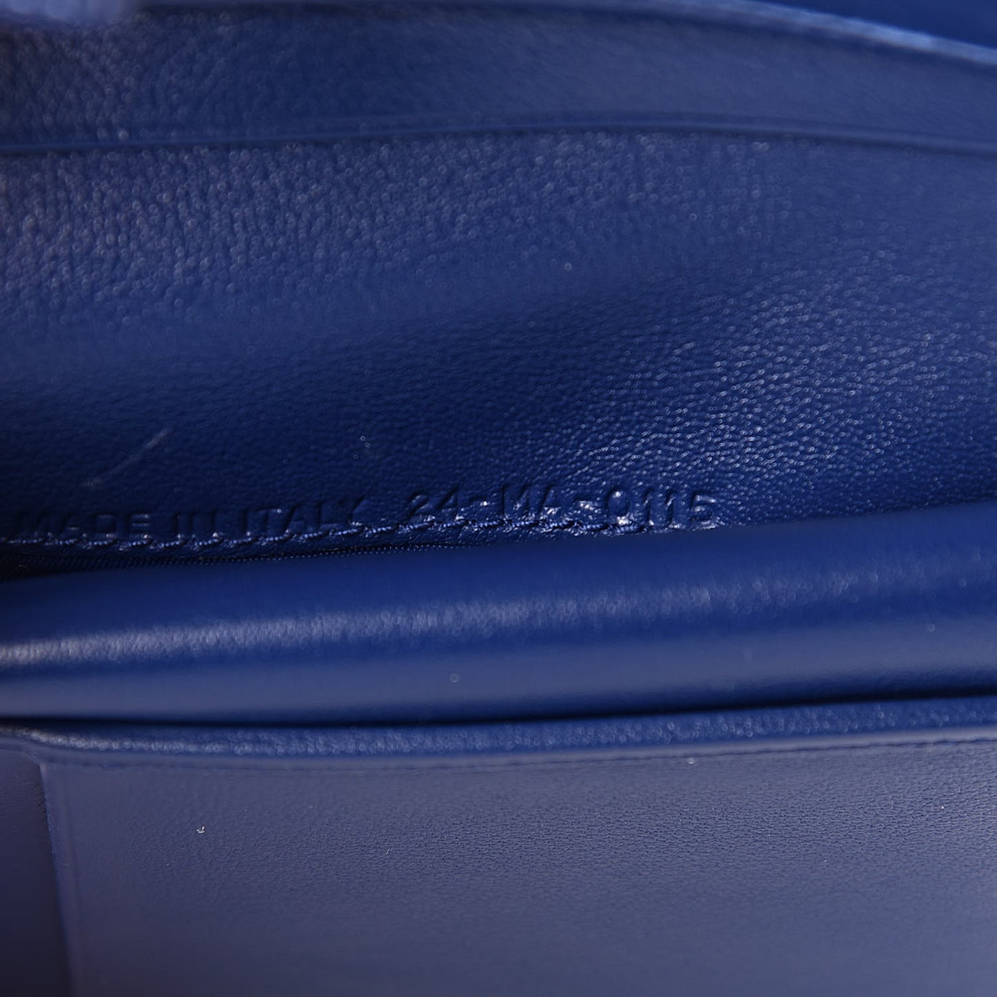 Patent Cannage Lady Dior Compact Wallet Blue