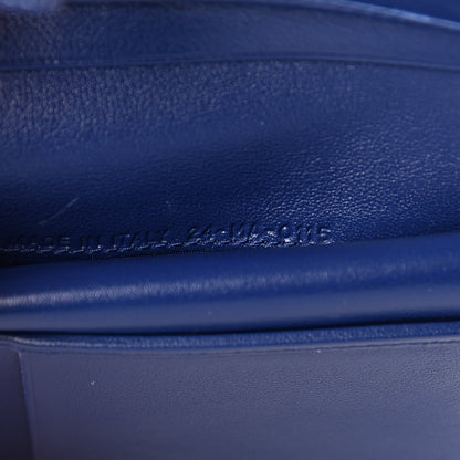 Christian Dior Patent Cannage Lady Dior Compact Wallet Blue 7 of 11