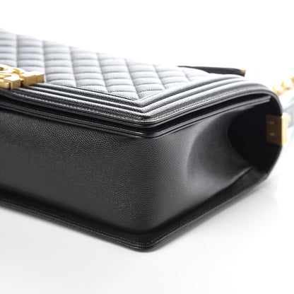 Chanel Caviar Quilted New Medium Boy Flap Black 9 of 9