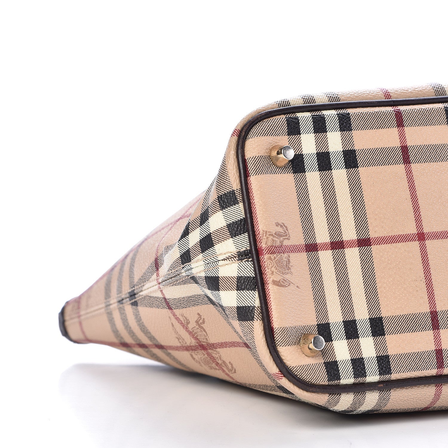 Burberry Haymarket Check Medium Regent Tote Chocolate 12 of 13