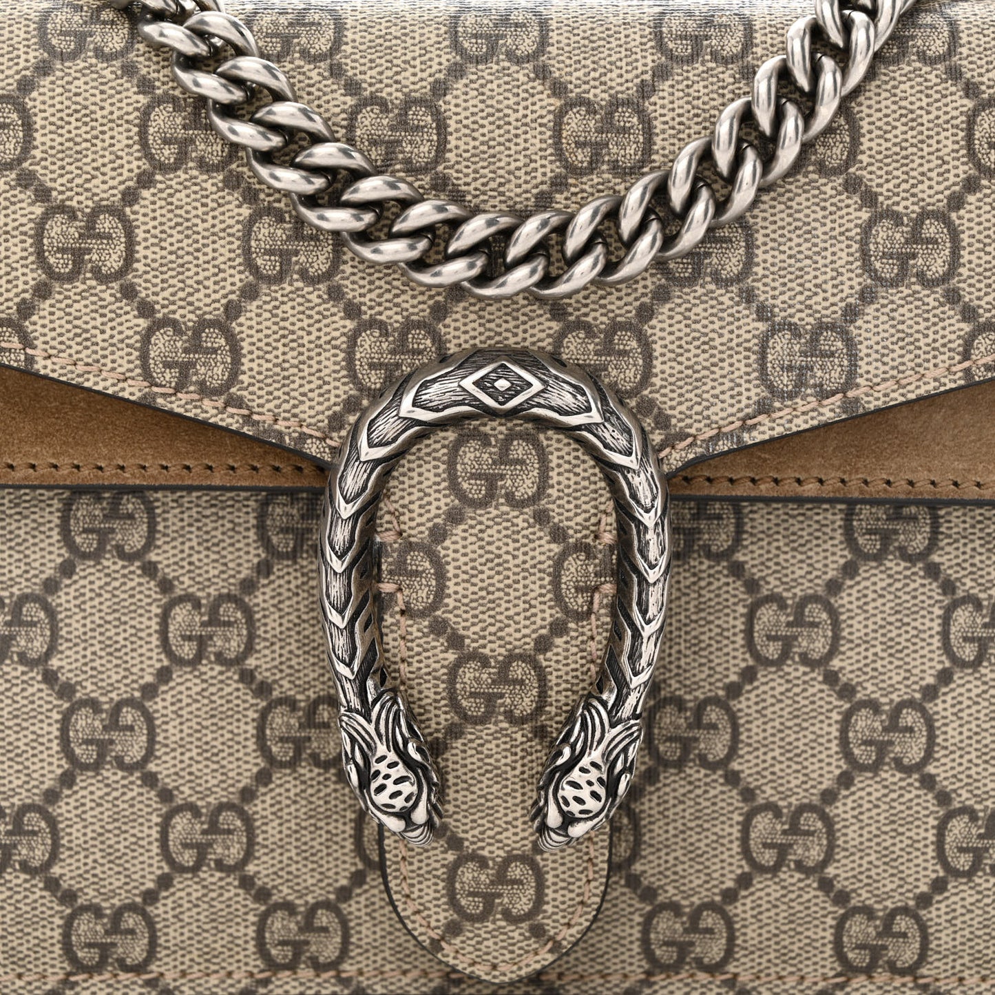 GG Supreme Monogram Mini Dionysus Shoulder Bag Taupe