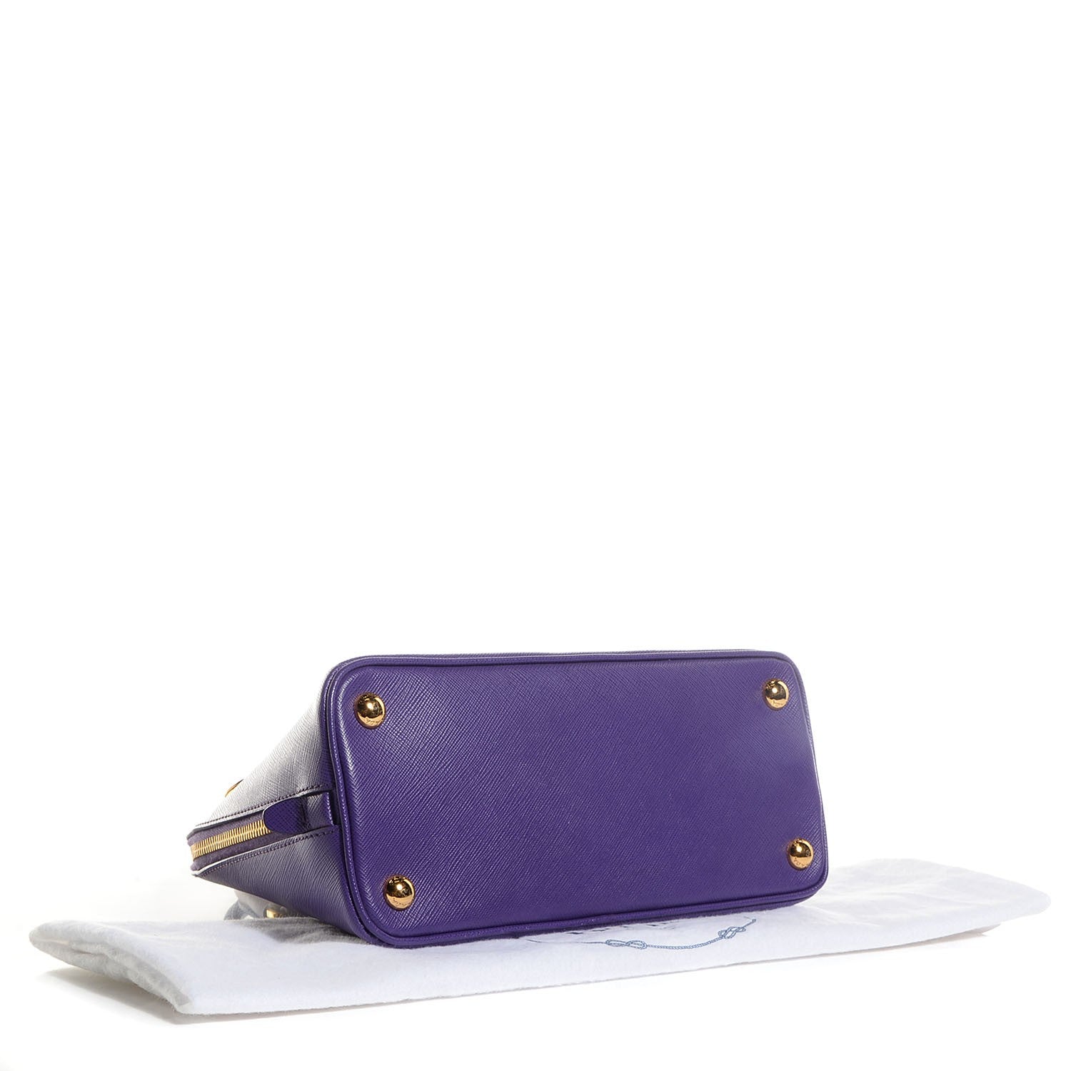 Prada Saffiano Lux Mini Promenade Tote Viola 4 of 11
