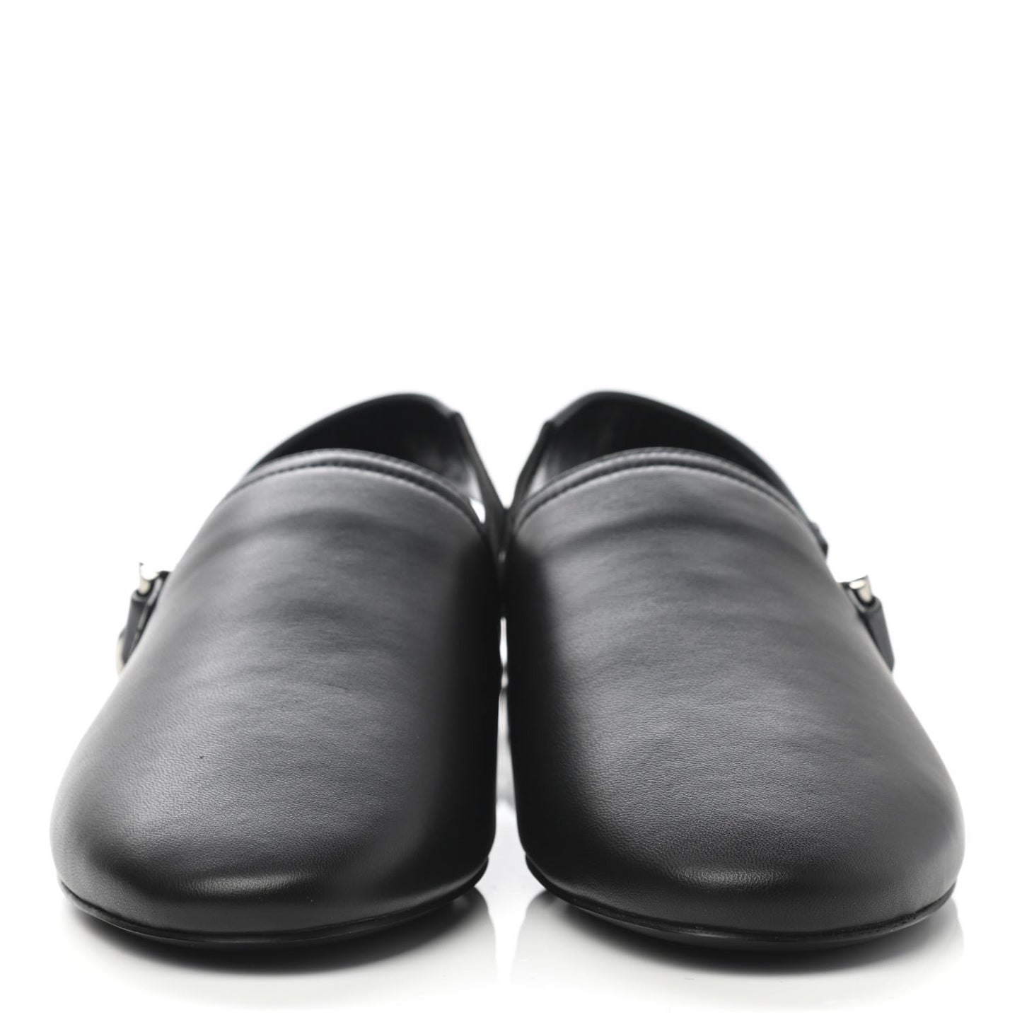 Nappa G-Chain Slingback Flat 37 Black