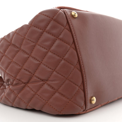 Chanel Glazed Crinkled Lambskin Large East West Flap Red 9 of 12