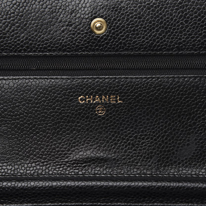 Chanel Caviar Quilted Wallet On Chain WOC Black 6 of 15