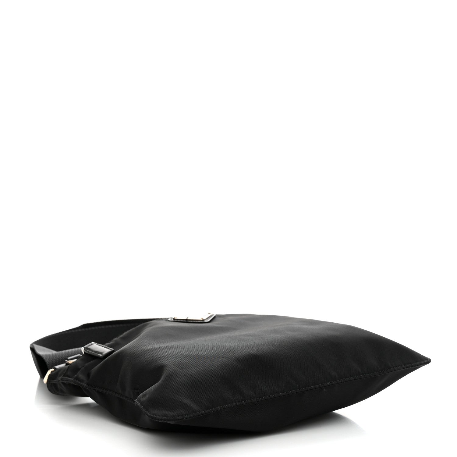 Prada Nylon Vela Flat Messenger Bag Black 4 of 10