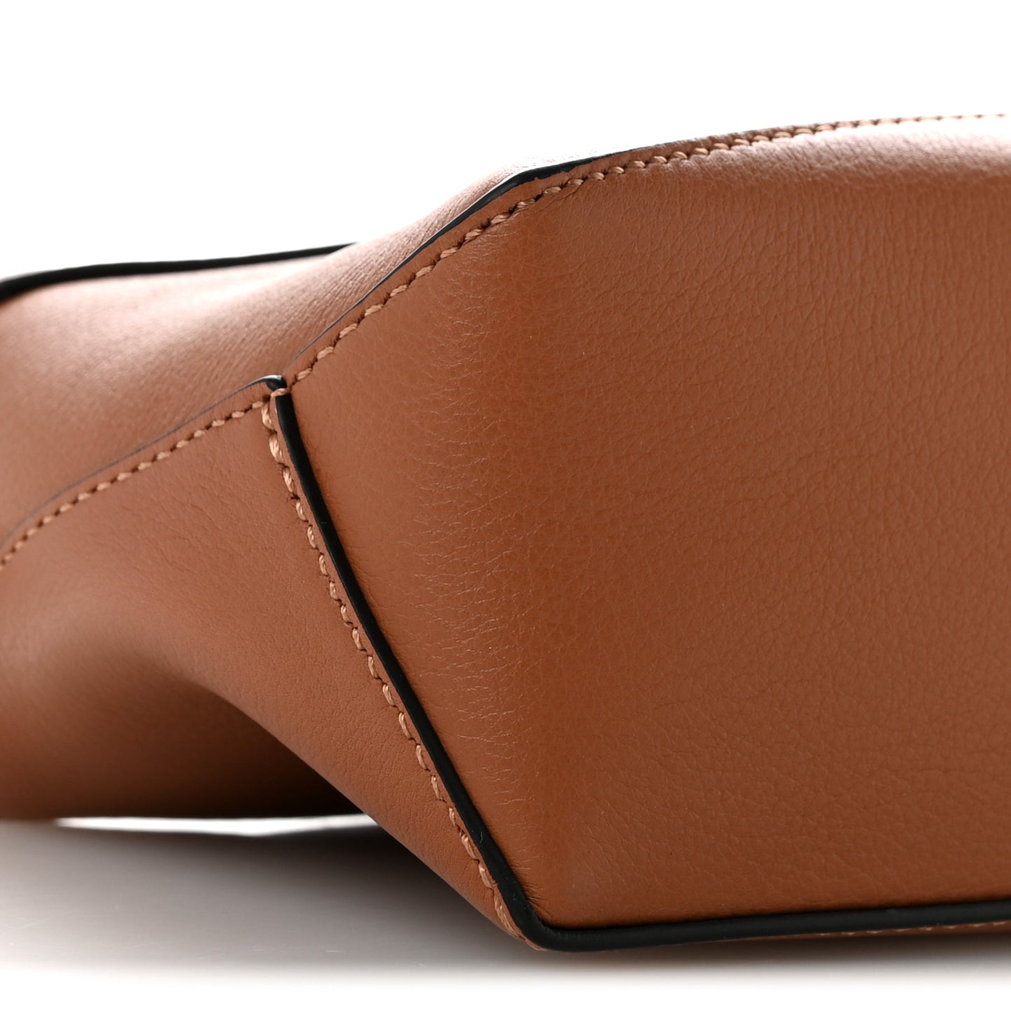 Calfskin Mini Puzzle Edge Bag Tan