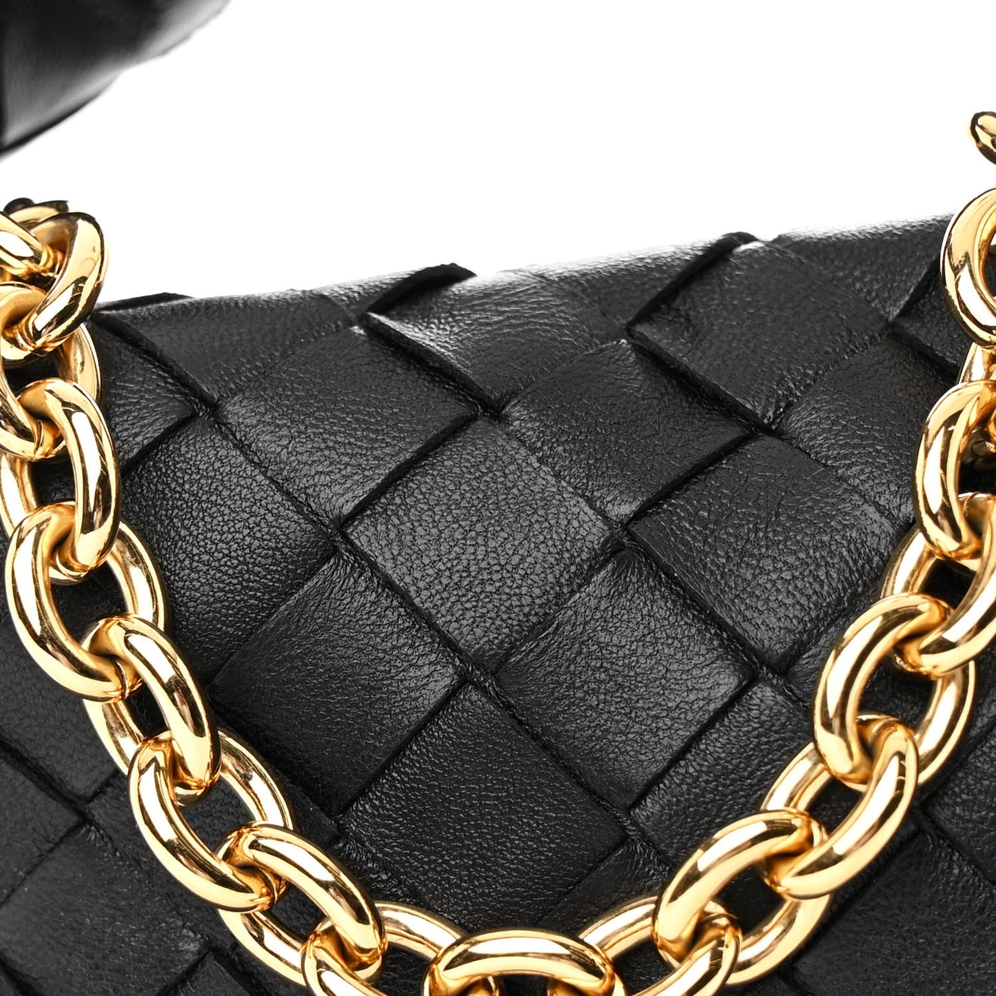 Nappa Intrecciato Mini Chain Jodie Black