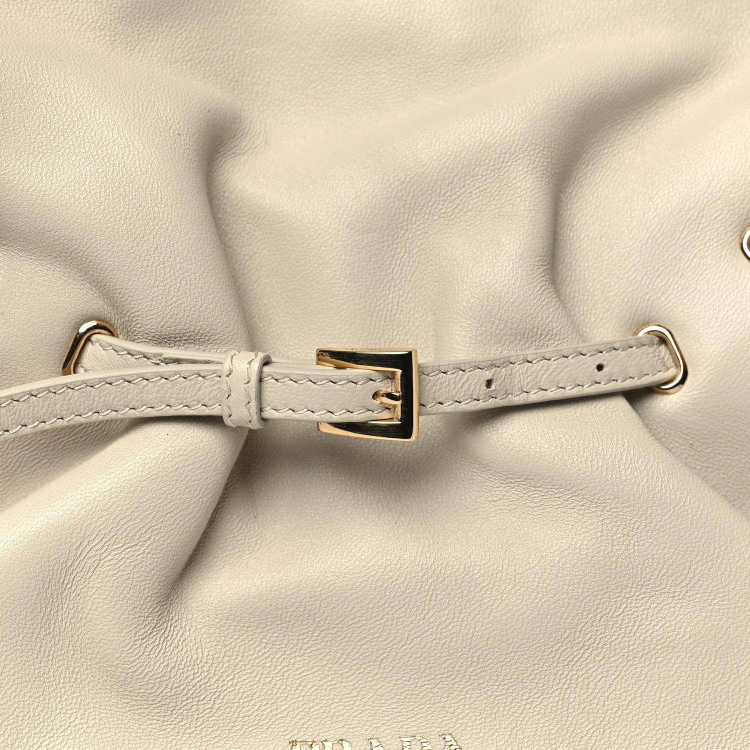 Prada Nappa Small Dada Shoulder Bag Ivory 7 of 9