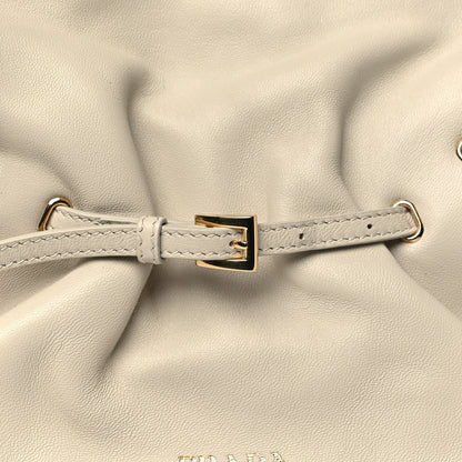 Prada Nappa Small Dada Shoulder Bag Ivory 7 of 9