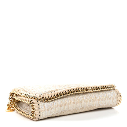 Stella McCartney Woven Boucle Falabella Crossbody Bag White Beige 4 of 10