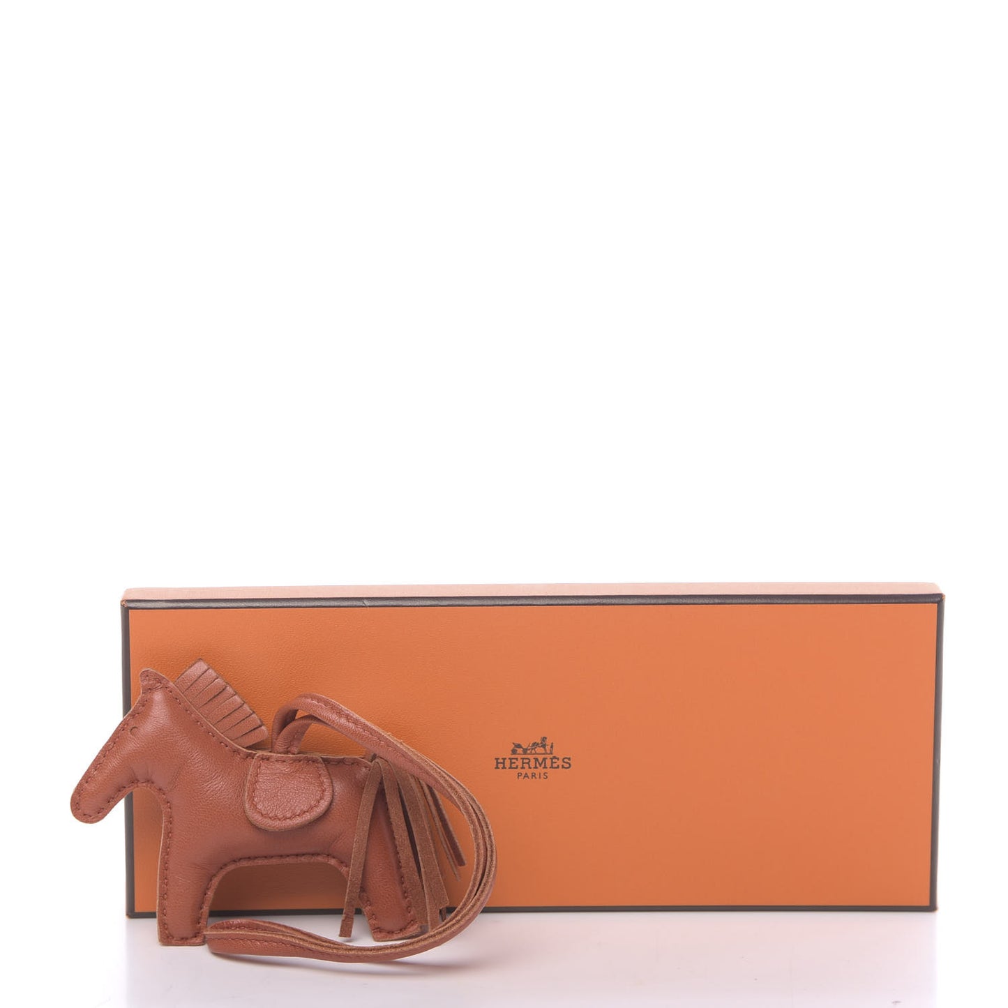 Milo Lambskin Grigri Rodeo Horse Bag Charm PM Cornaline