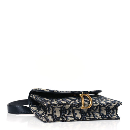 Christian Dior Oblique Saddle Belt Bag Blue 4 of 10