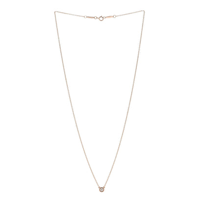 Tiffany 18K Rose Gold Diamond .12ct Elsa Peretti Diamonds by the Yard Pendant Necklace 3 of 6