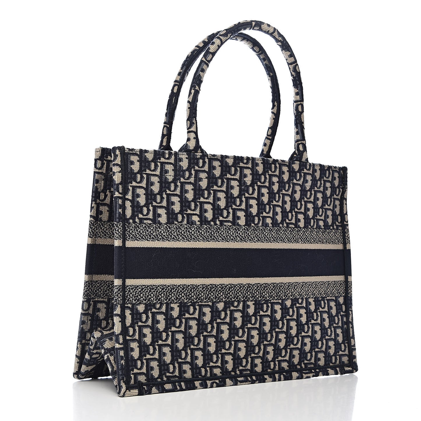 Oblique Medium Book Tote Blue Multicolor