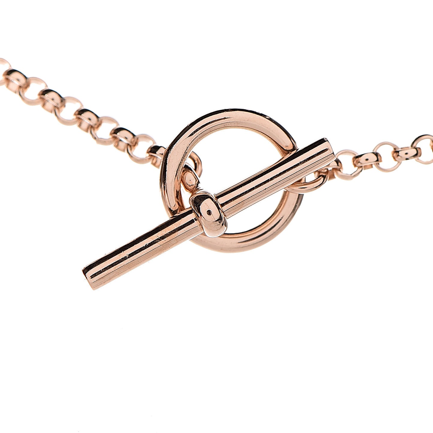 18K Rose Gold Diamond Gambade Pendant Necklace