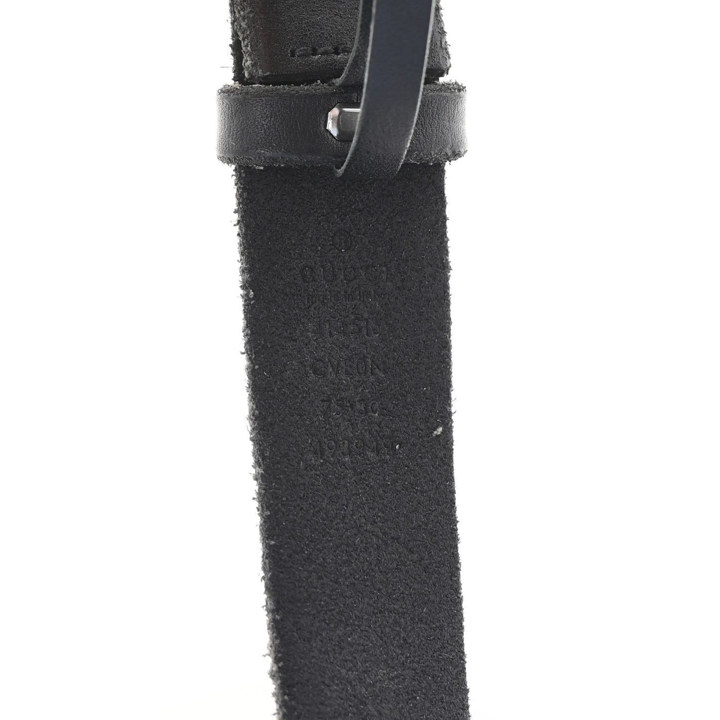 Cuoio Toscano Nickel Double G 30mm Belt 75 30 Black
