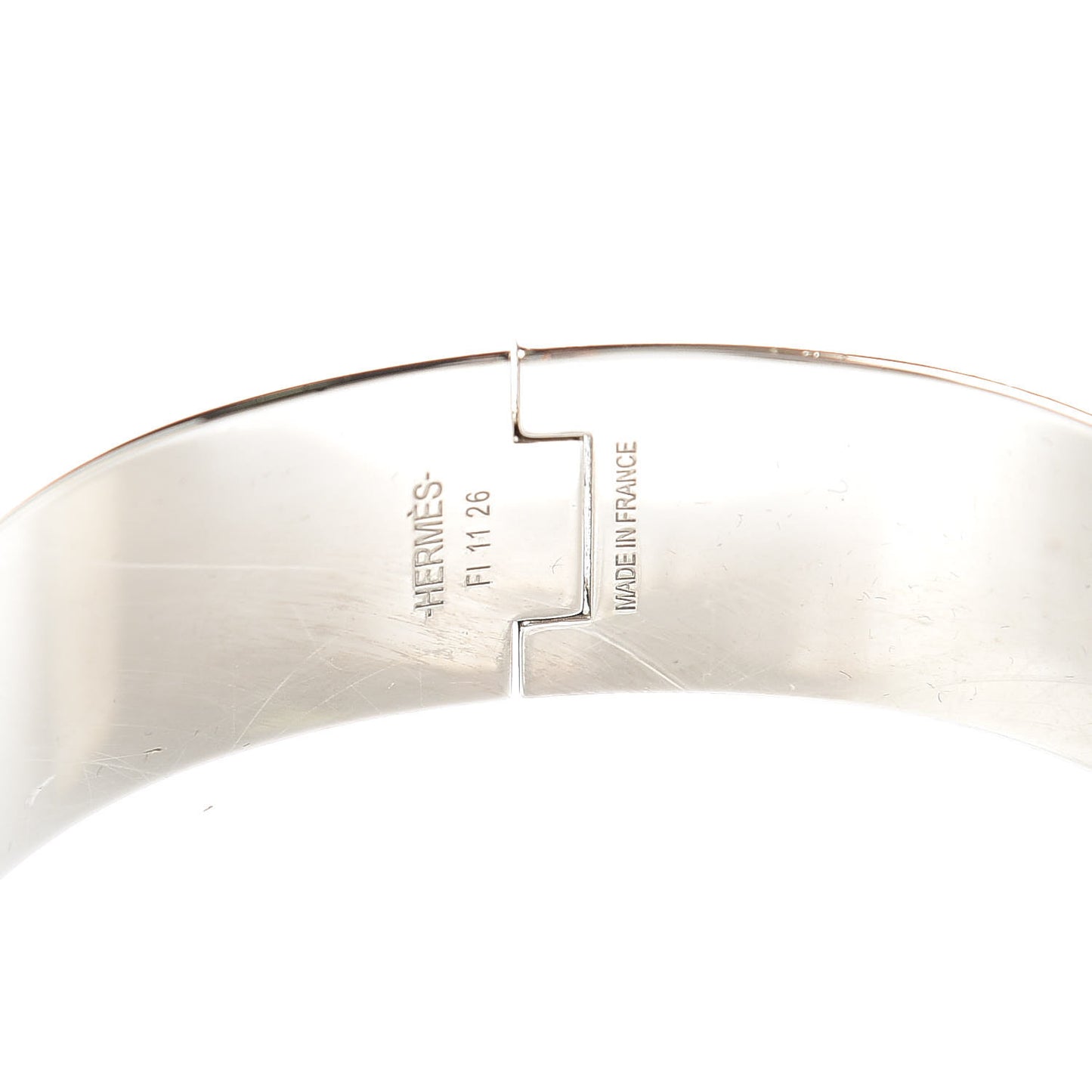 Enamel Wide Clic Clac H Bracelet GM Rose Nacarat
