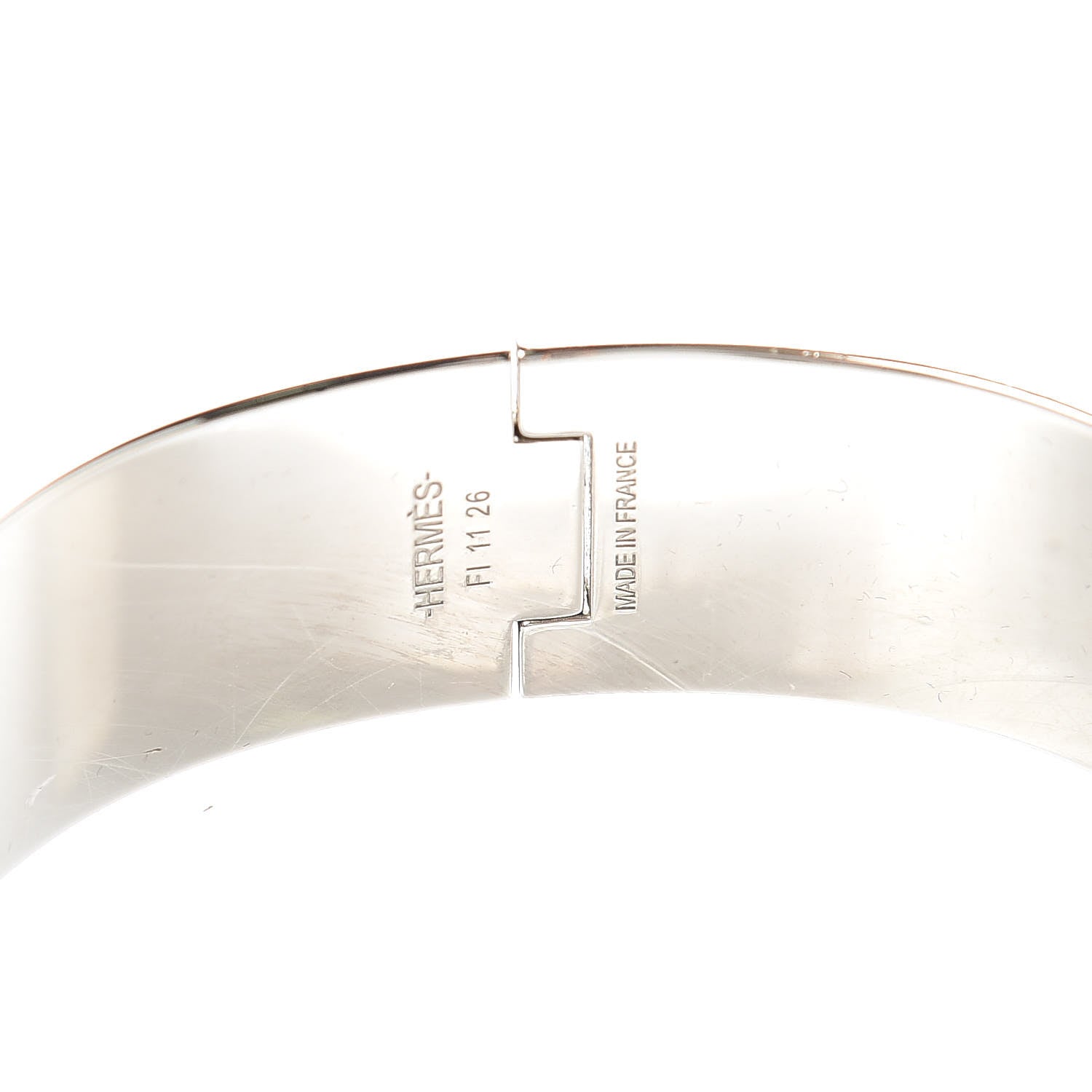 Hermes Enamel Wide Clic Clac H Bracelet GM Rose Nacarat 4 of 5
