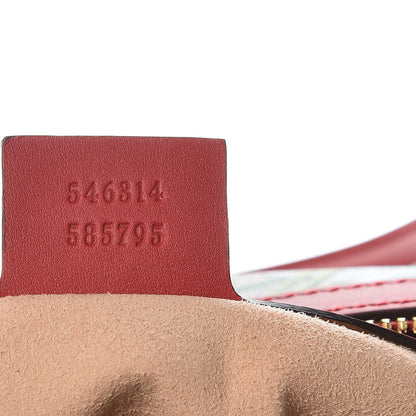 Gucci GG Supreme Monogram Blooms Small Boston Beige Blue Navy Hibiscus Red 7 of 9