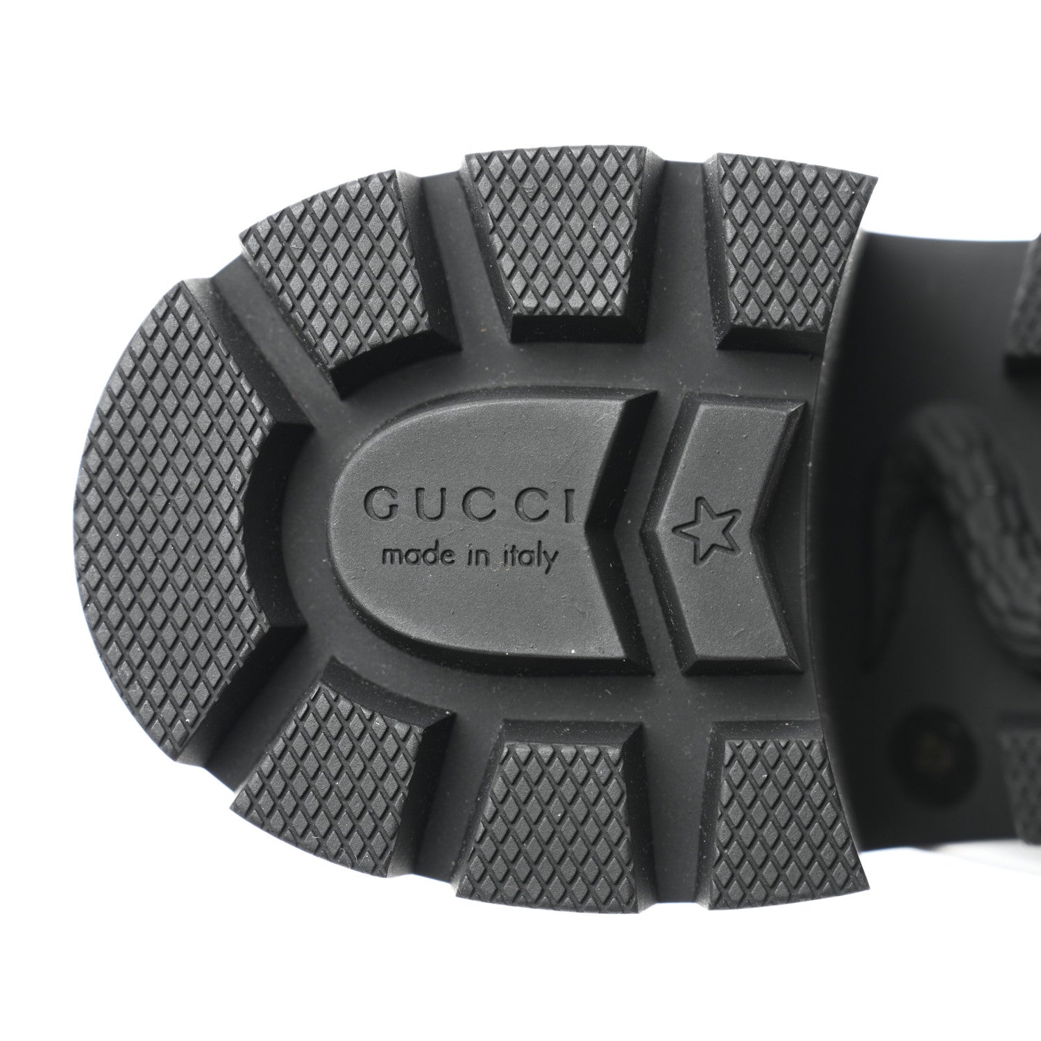 Gucci Calfskin GG Supreme Monogram Nappa Quilted Lace Up Ankle Boots 40 Black 8 of 8
